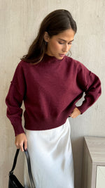 LOTTIE SWEATER - BURGUNDY