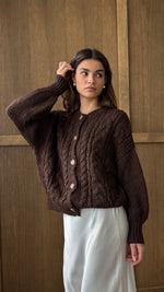 EVIE CARDIGAN - COCOA