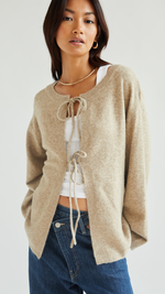 ERIN REVERSIBLE SWEATER - SAND