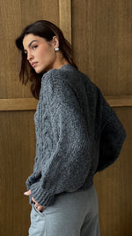 EVIE CARDIGAN - ANTHRACITE