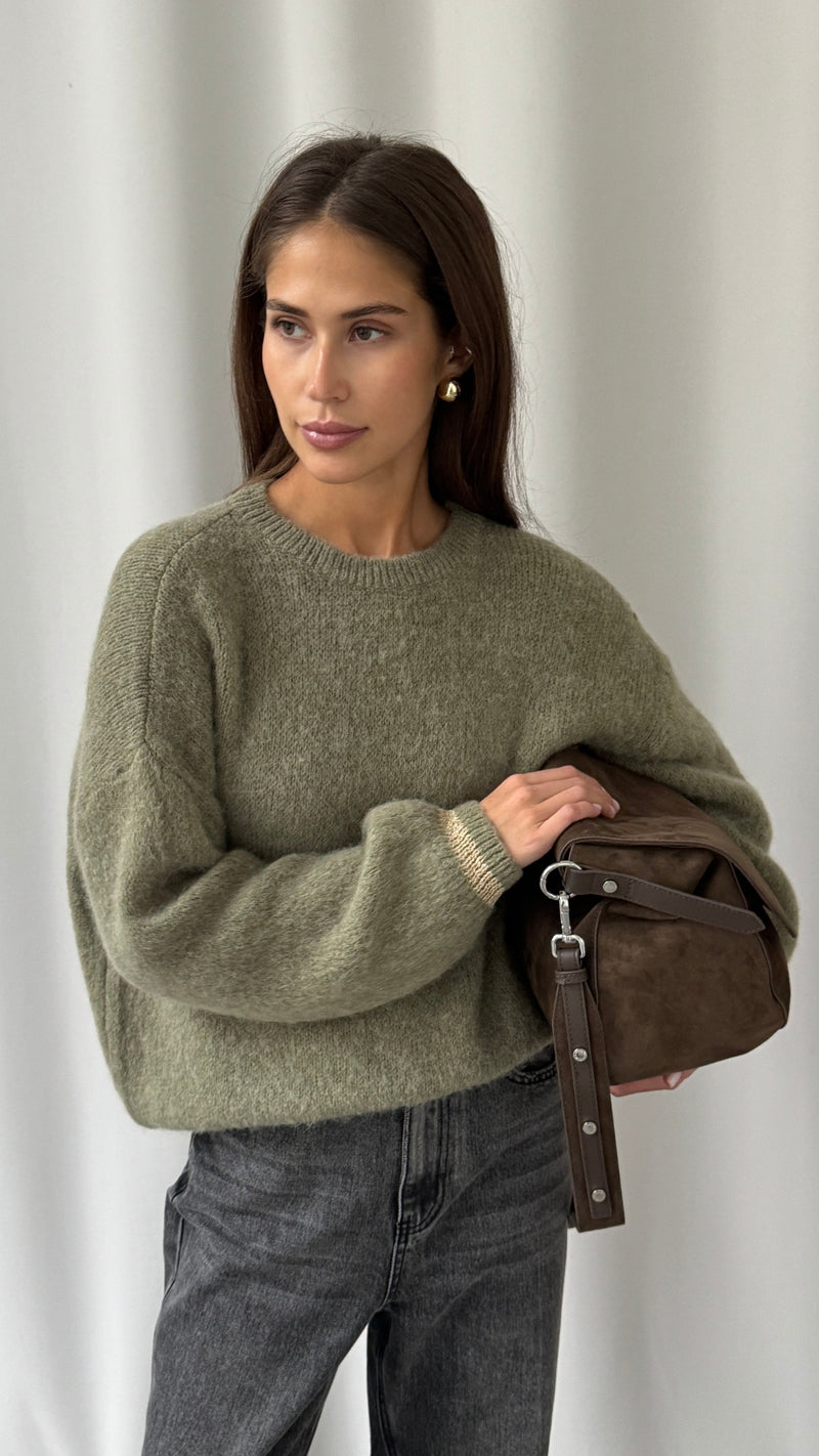 NOELLE SWEATER - KHAKI