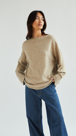 ERIN REVERSIBLE SWEATER - SAND