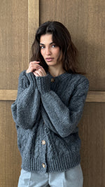 EVIE CARDIGAN - ANTHRACITE