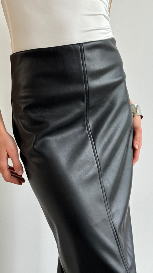 RILEY PENCIL SKIRT - BLACK