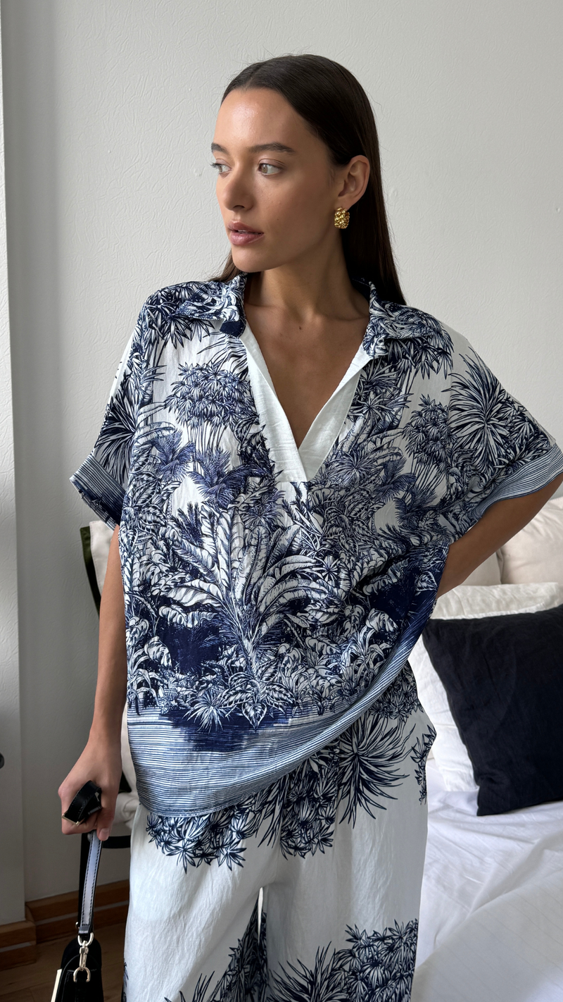 STELLA SET - INDIGO BLUE PRINT