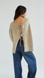 ERIN REVERSIBLE SWEATER - SAND