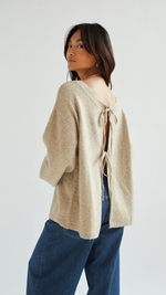 ERIN REVERSIBLE SWEATER - SAND