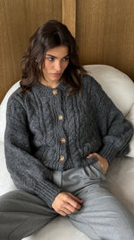 EVIE CARDIGAN - ANTHRACITE