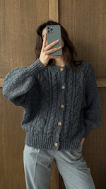 EVIE CARDIGAN - ANTHRACITE