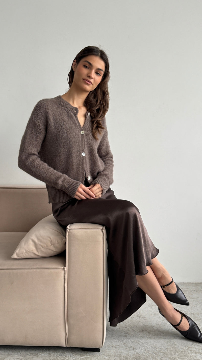 REYNA CARDIGAN -TAUPE