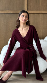 KEIRA DRESS - BORDEAUX