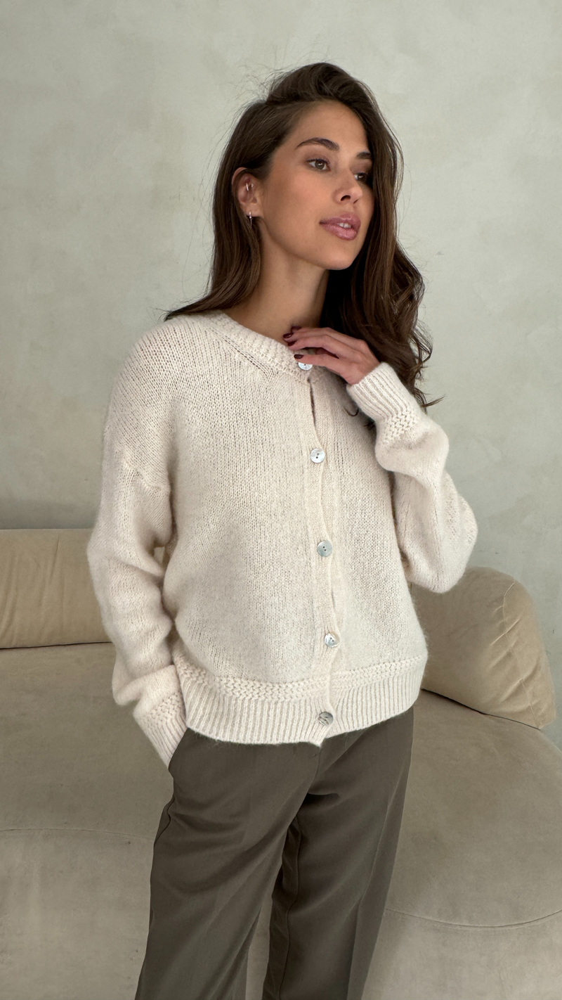 REYNA CARDIGAN - IVORY