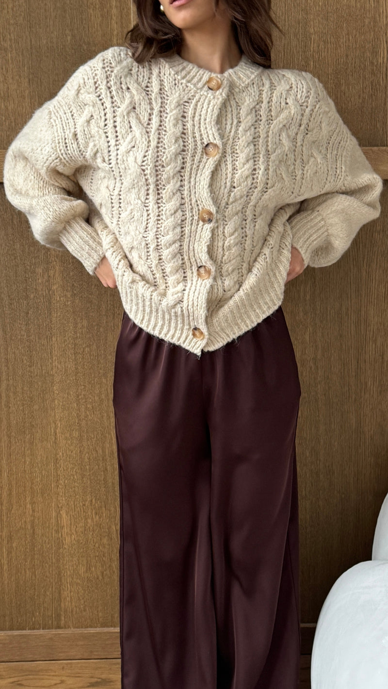 EVIE CARDIGAN - IVORY