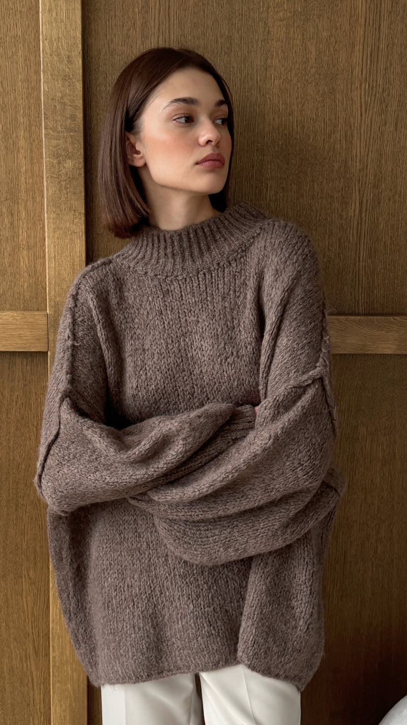 LAYLA SWEATER - TAUPE