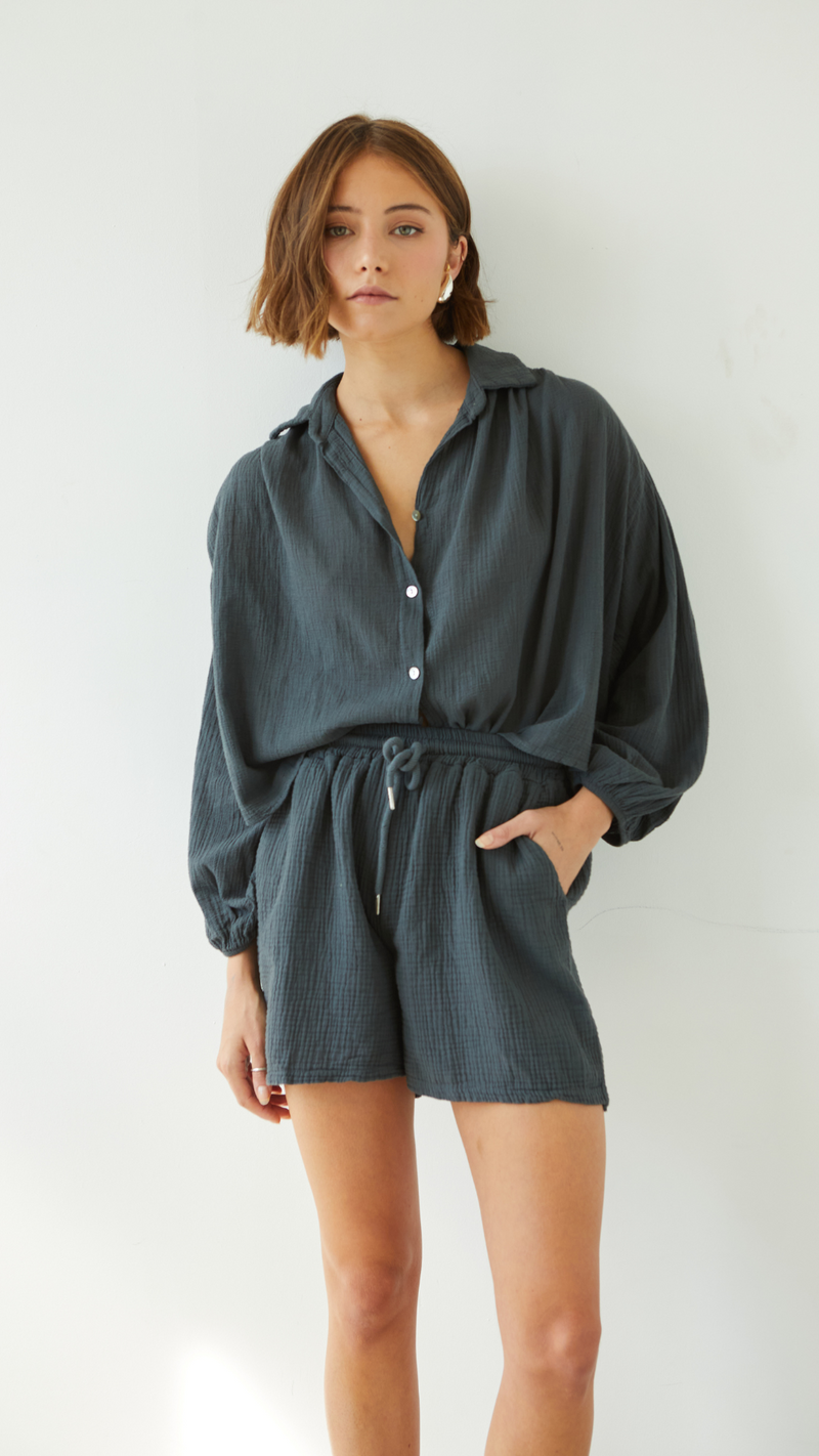 AIDA SHIRT - ANTHRACITE