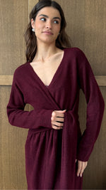 KEIRA DRESS - BORDEAUX