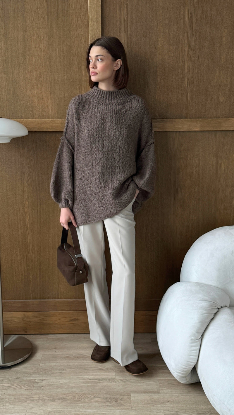 LAYLA SWEATER - TAUPE