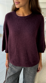 PIPER SWEATER - DARK CHERRY