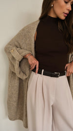 ADRIA CARDIGAN - SAND BEIGE