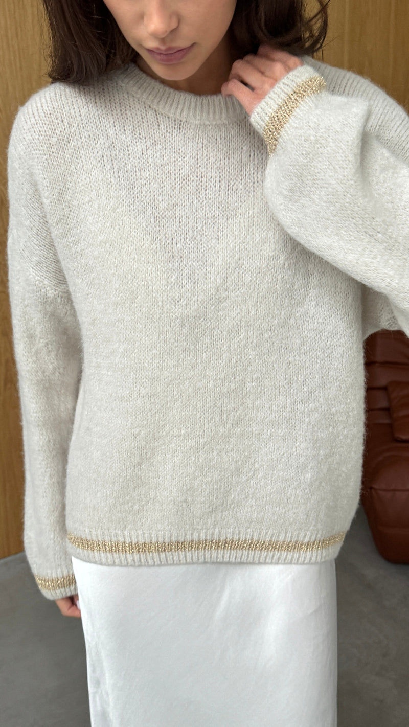 NOELLE SWEATER - TAUPE