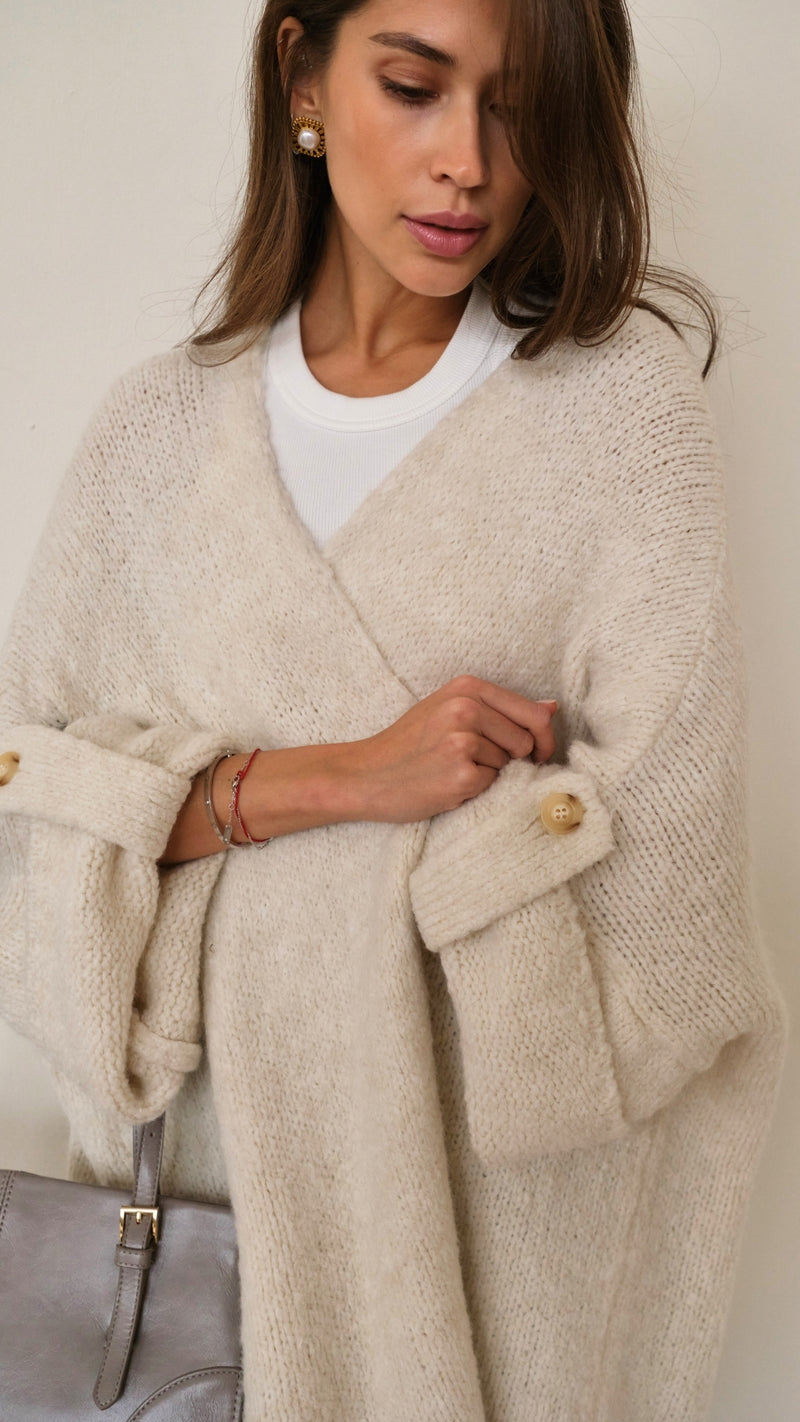 ADRIA CARDIGAN - OFF WHITE