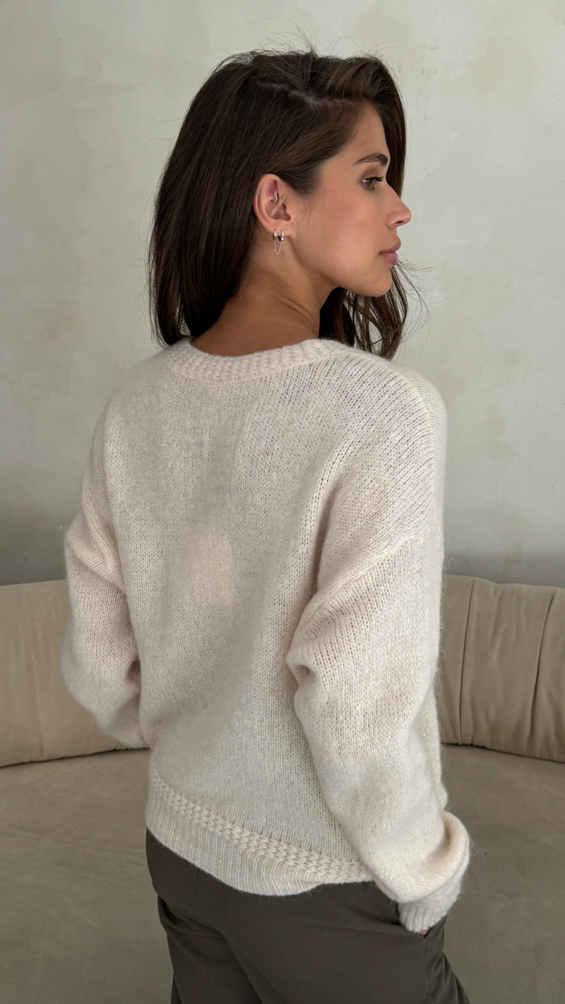 REYNA CARDIGAN - IVORY