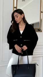 KASSIE CARDIGAN - BLACK