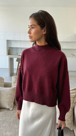 LOTTIE SWEATER - BURGUNDY