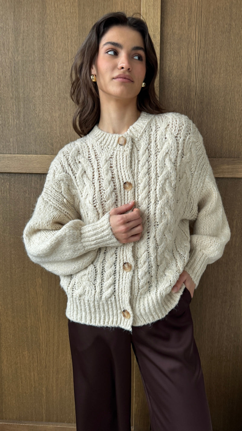 EVIE CARDIGAN - IVORY