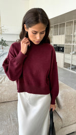 LOTTIE SWEATER - BURGUNDY