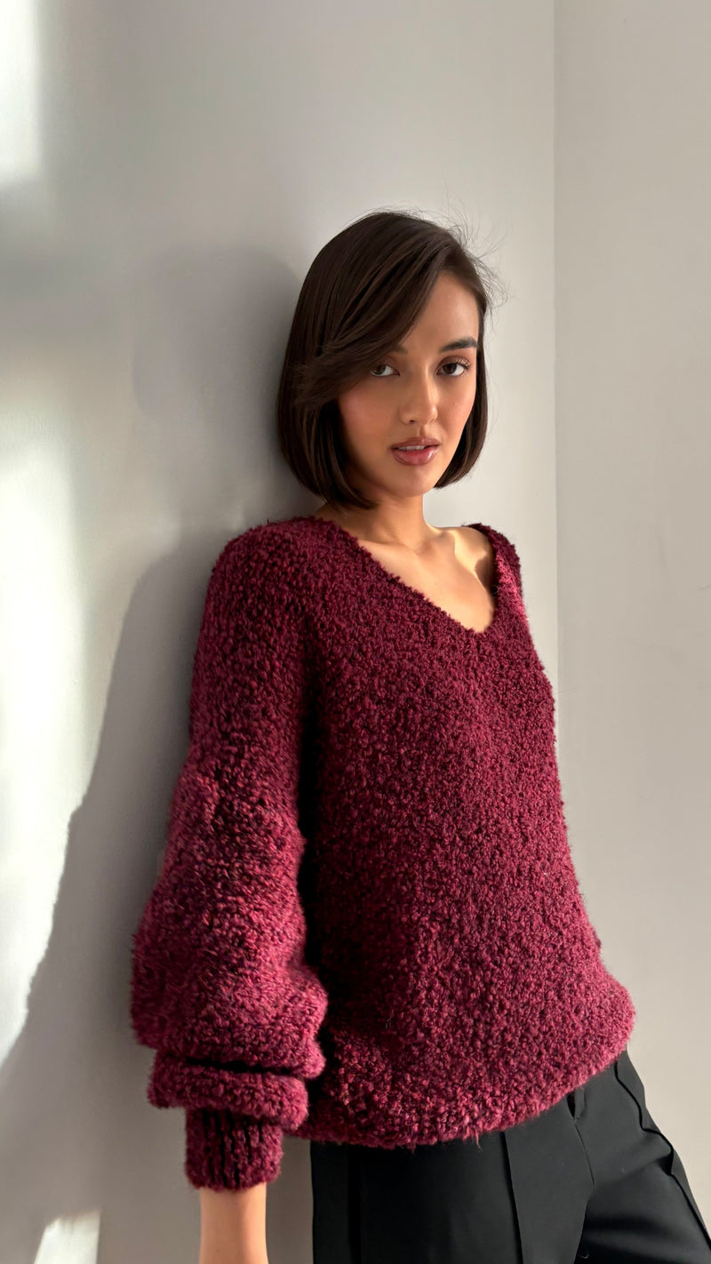 JENNY SWEATER - BORDEAUX