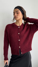 REYNA CARDIGAN - DARK CHERRY