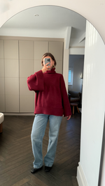 AMELIE SWEATER - DARK CHERRY