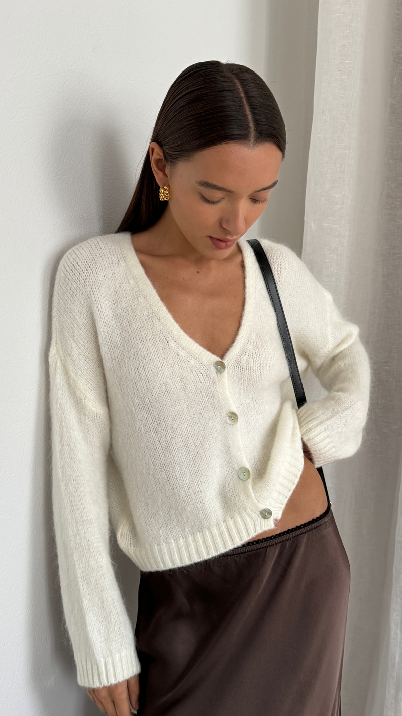 CHRISSY CARDIGAN - IVORY