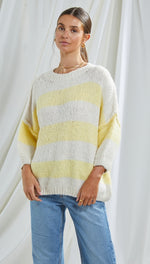 CRISTINA SWEATER - LEMON STRIPES