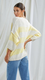 CRISTINA SWEATER - LEMON STRIPES