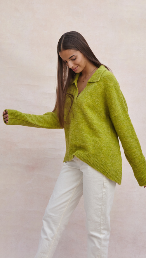 VERONIKA SWEATER - LIME