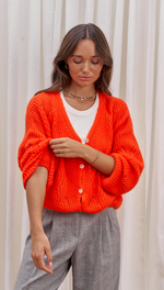 MILEY CARDIGAN - GRAPEFRUIT