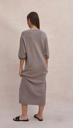 MARLIE KNIT DRESS - SMOKE