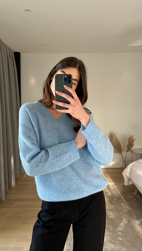 CATHEA CASHMERE SWEATER - SKY