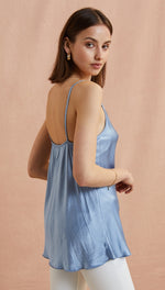 ISABEL SATIN CAMISOLE - BLUE JEANS